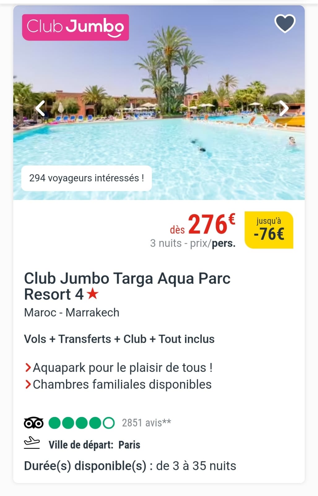 CLUB JUMBO AQUA PARC TARGA MARRAKECH